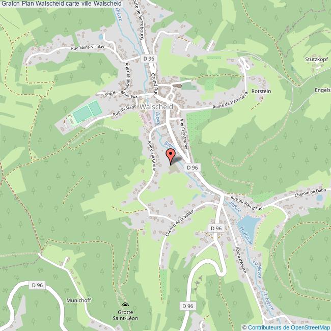 Plan Walscheid carte ville Walscheid