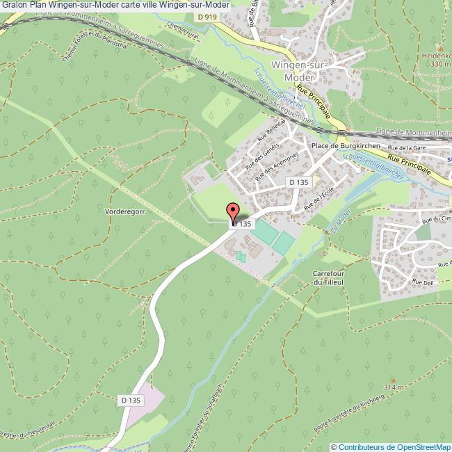 plan Wingen-sur-Moder