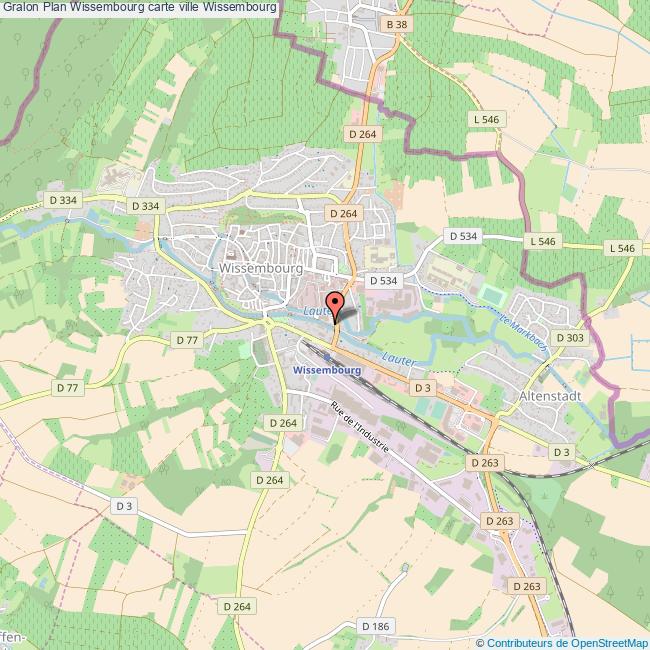Plan Wissembourg carte ville Wissembourg
