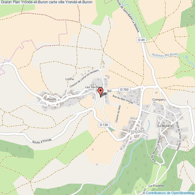 plan Yronde-et-Buron