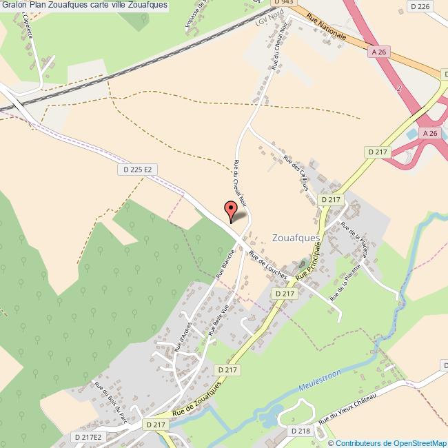 Plan Zouafques carte ville Zouafques