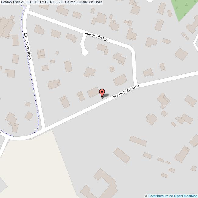 Allée de la BERGERIE SainteEulalieenBorn