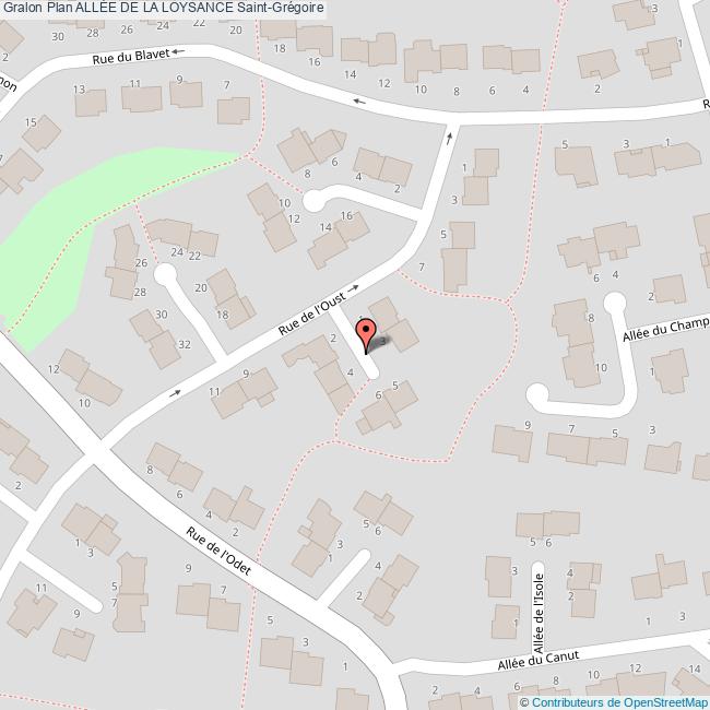 Allée de la LOYSANCE SaintGrégoire