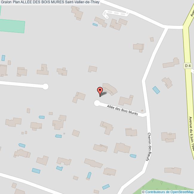 plan Allée des  BOIS MURES