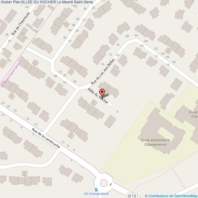 Allée du NOCHER Le MesnilSaintDenis