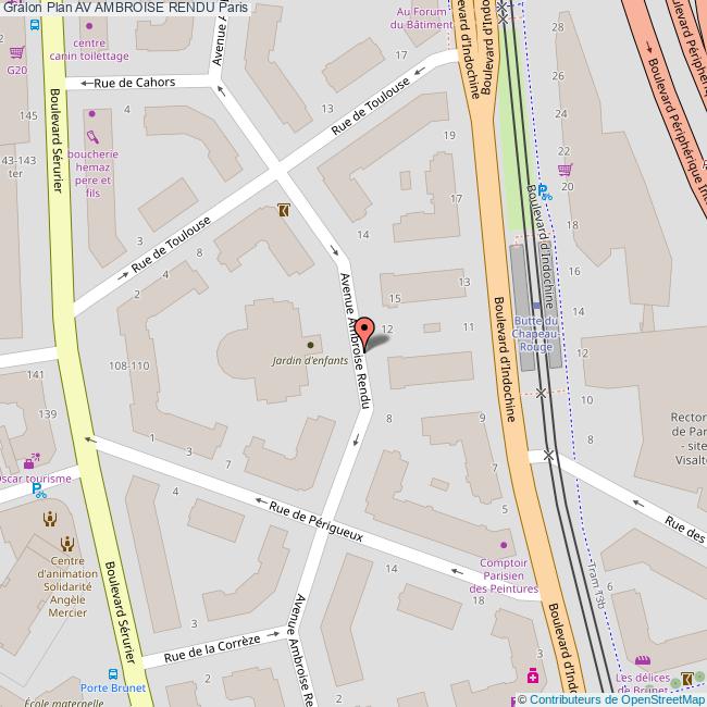 Avenue AMBROISE RENDU Paris