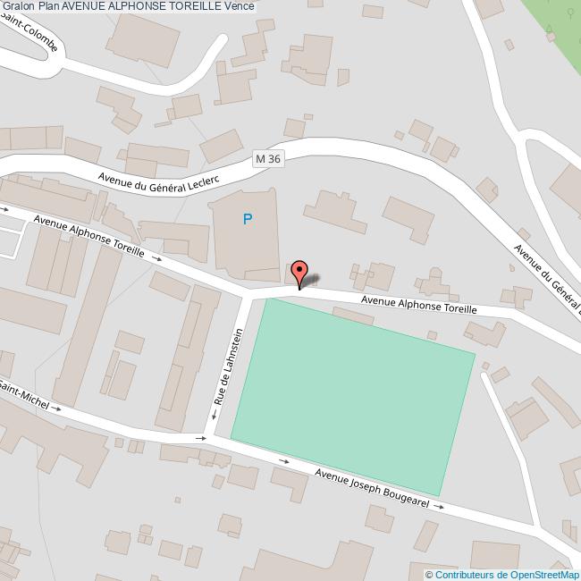 Avenue ALPHONSE TOREILLE Vence