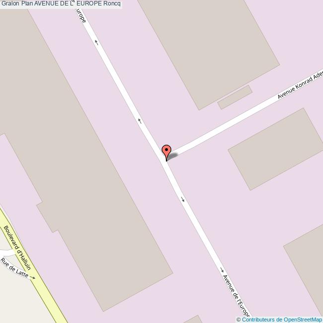 Avenue de l' EUROPE Roncq