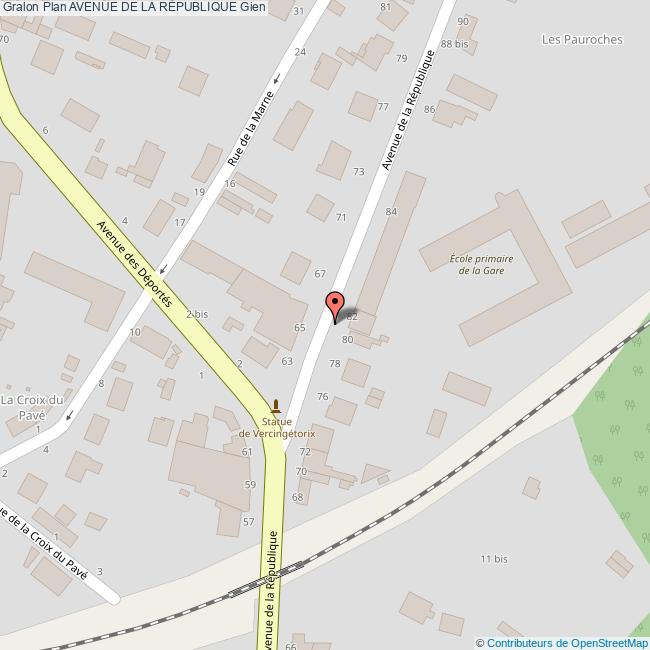 Avenue de la RÉPUBLIQUE Gien