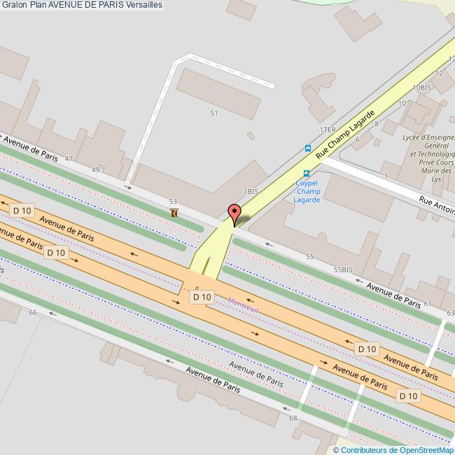 Avenue de PARIS Versailles