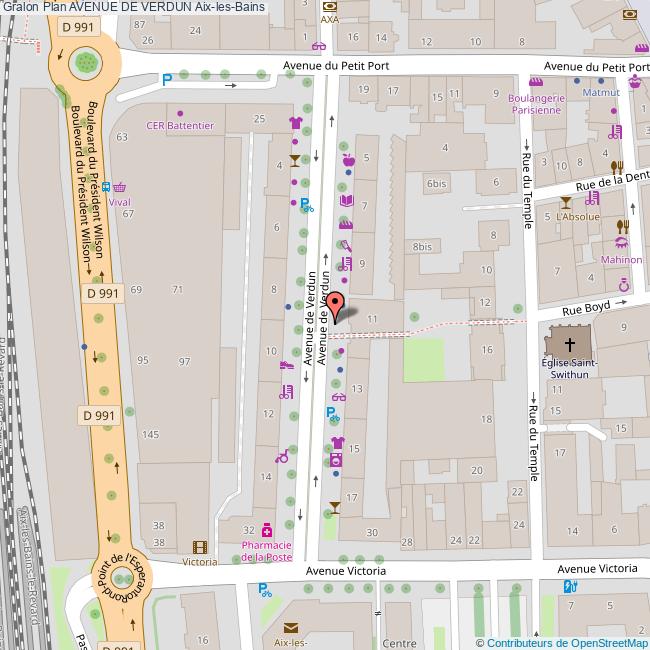 Avenue de VERDUN Aix-les-Bains