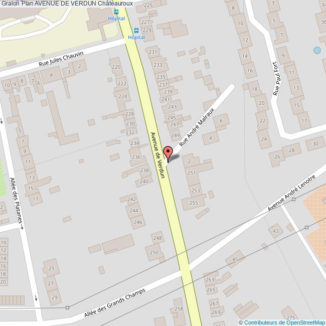 Avenue de VERDUN Châteauroux