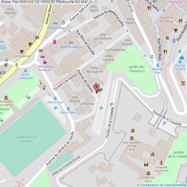 Avenue de VERDUN Villefranche-sur-Mer