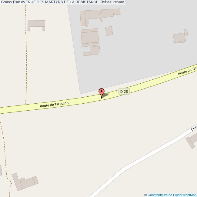 Avenue des MARTYRS DE LA RÉSISTANCE Châteaurenard