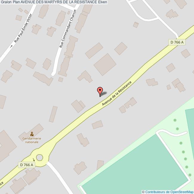 Avenue des MARTYRS DE LA RÉSISTANCE Elven Avenue des MARTYRS DE LA RÉSISTANCE Elven
