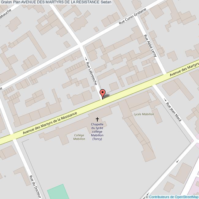 Avenue des MARTYRS DE LA RÉSISTANCE Sedan Avenue des MARTYRS DE LA RÉSISTANCE Sedan