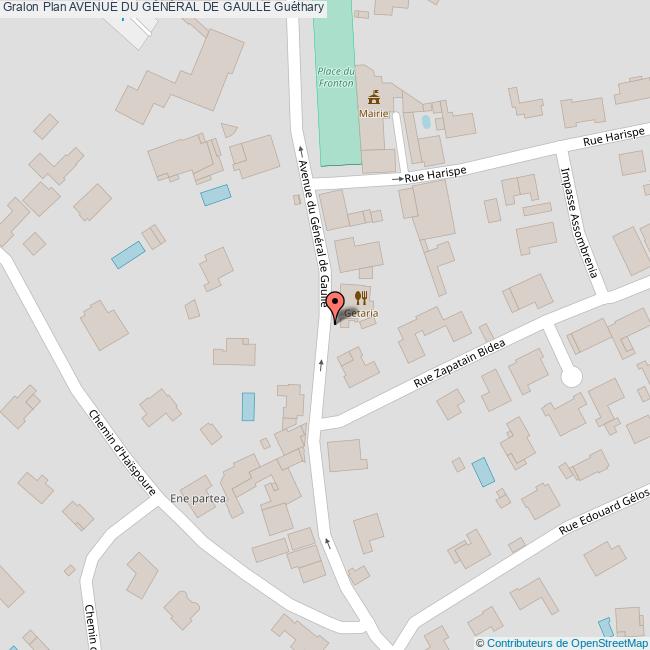 plan Avenue du  GÉNÉRAL DE GAULLE