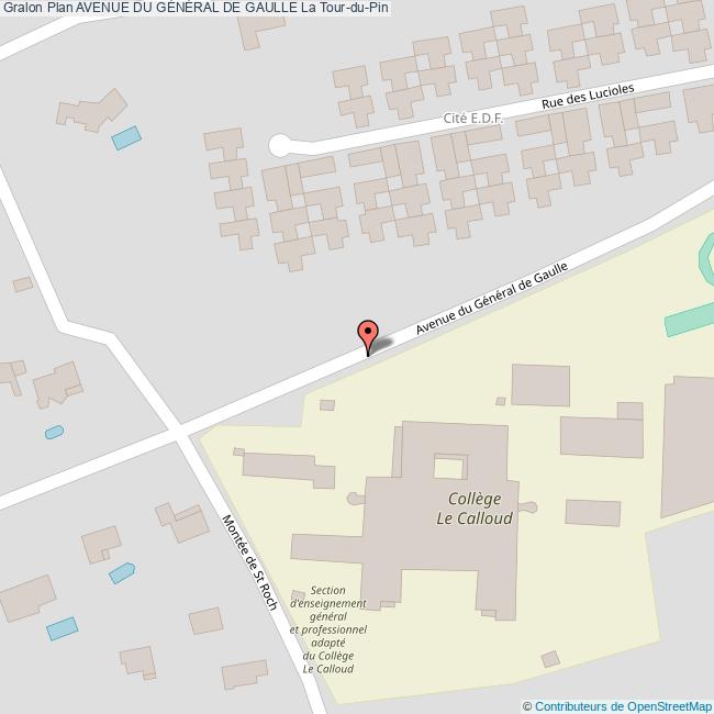 plan Avenue du  GÉNÉRAL DE GAULLE