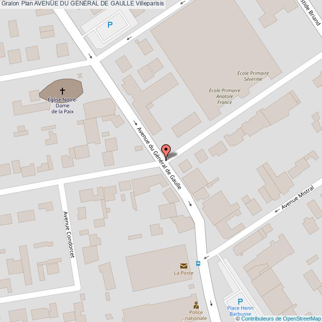 Avenue du GÉNÉRAL DE GAULLE Villeparisis