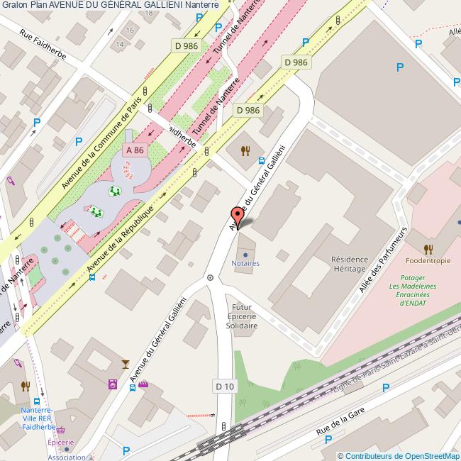 Avenue du GÉNÉRAL GALLIENI Nanterre