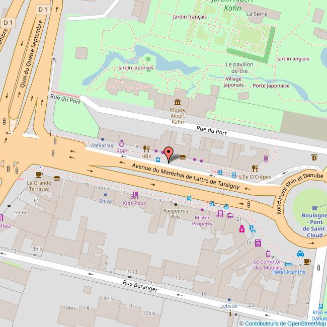 plan Avenue du  MARÉCHAL DE LATTRE DE TASSIGNY