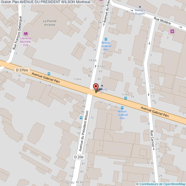Avenue du PRÉSIDENT WILSON Montreuil