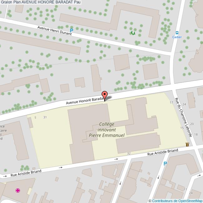 Avenue HONORÉ BARADAT Pau