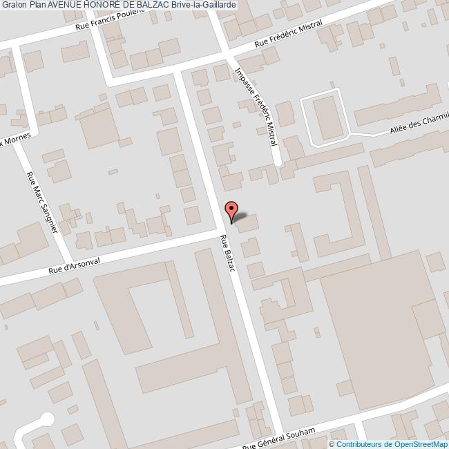 Avenue HONORÉ DE BALZAC BrivelaGaillarde