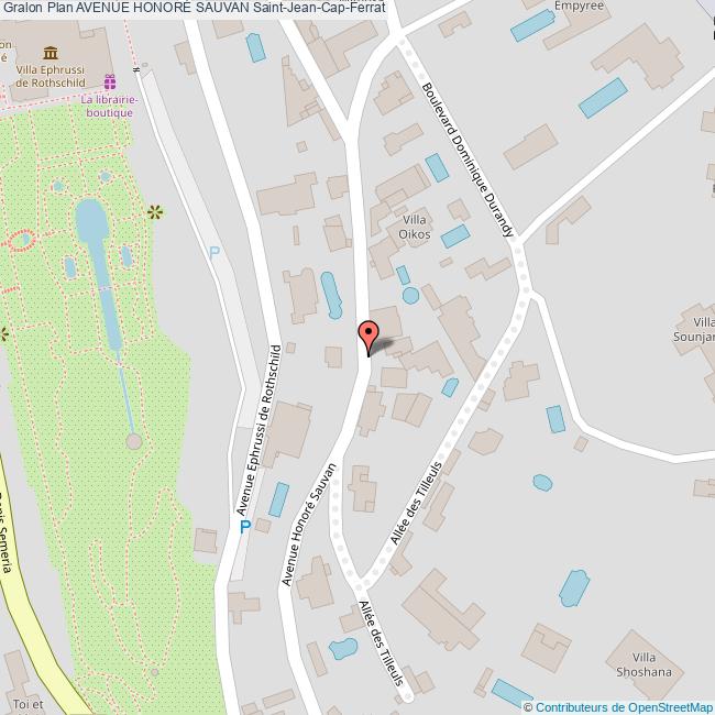 Avenue HONORÉ SAUVAN SaintJeanCapFerrat