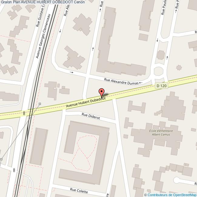 Avenue HUBERT DUBEDOUT Cenon