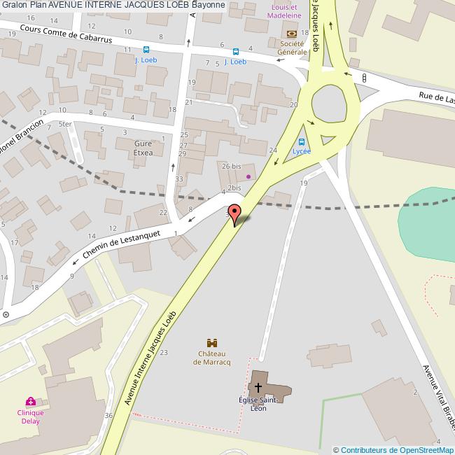 plan Avenue  INTERNE JACQUES LOËB