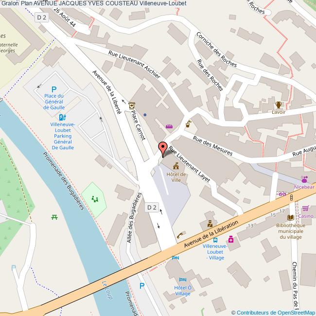 plan Avenue  JACQUES YVES COUSTEAU