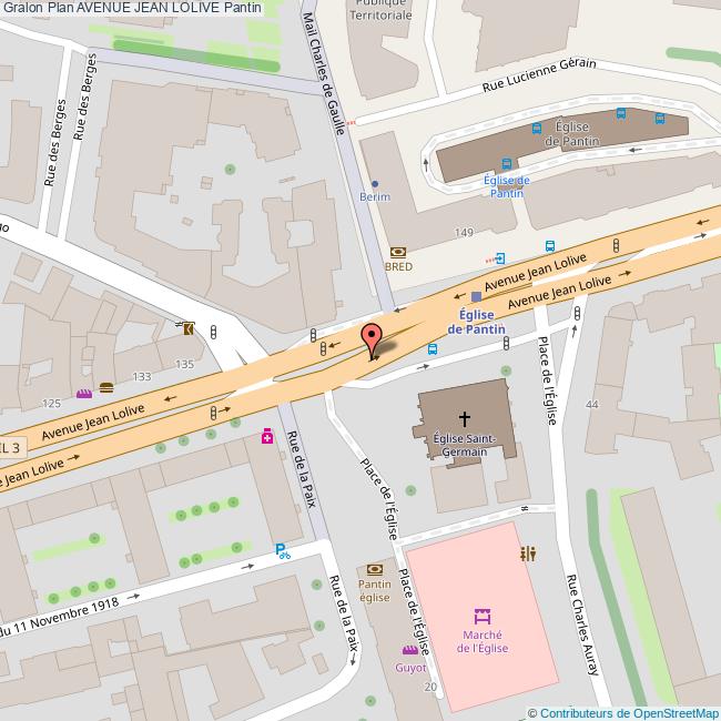 Avenue JEAN LOLIVE Pantin