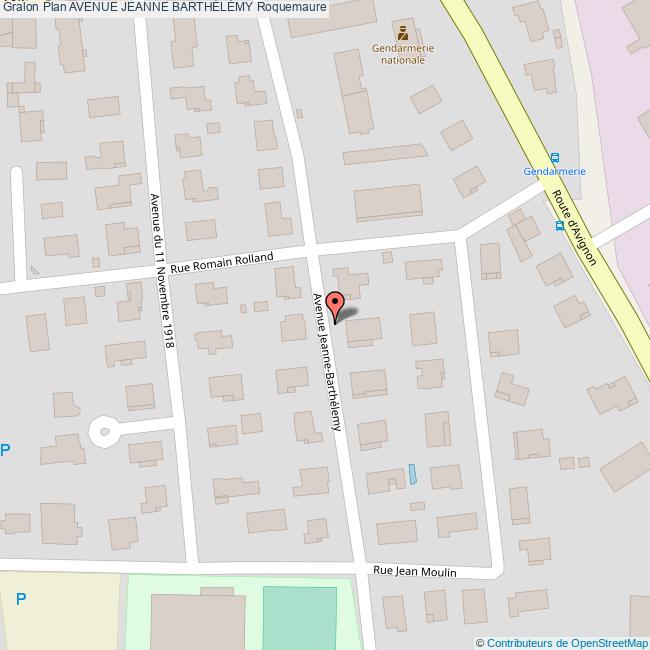 Avenue JEANNE BARTHÉLÉMY Roquemaure