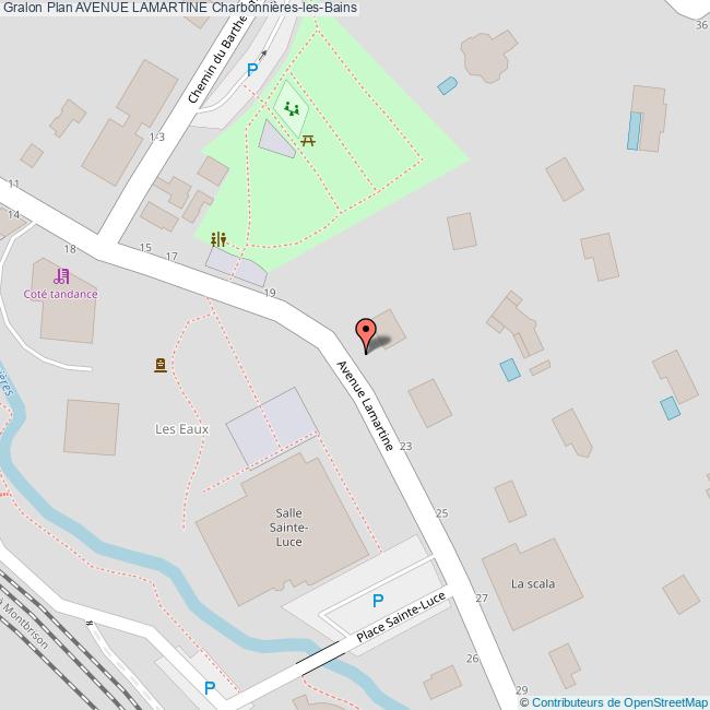 Avenue LAMARTINE CharbonnièreslesBains