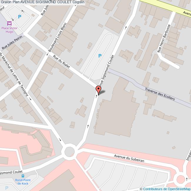 plan Avenue  SIGISMOND COULET