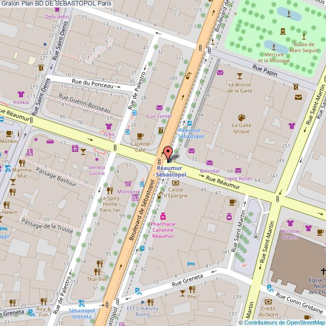 Boulevard de SEBASTOPOL Paris