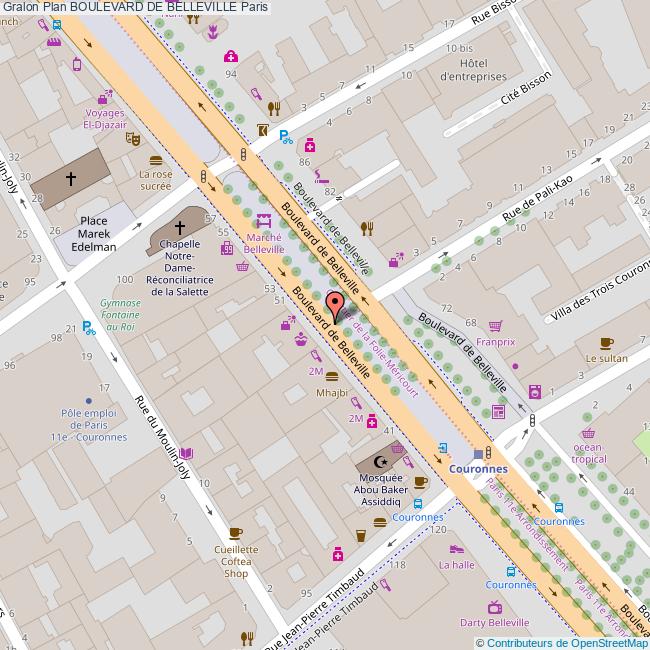 Boulevard de BELLEVILLE Paris