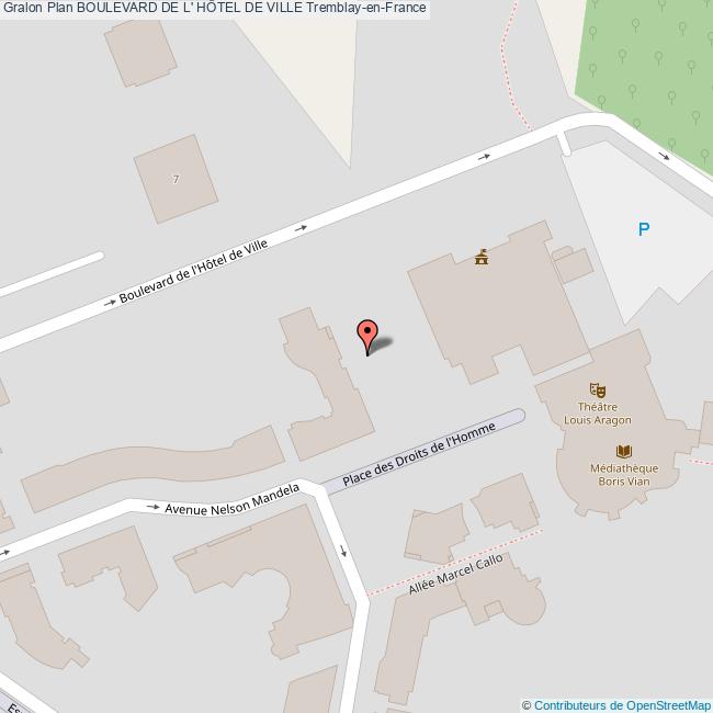 Boulevard de l' HÔTEL DE VILLE TremblayenFrance