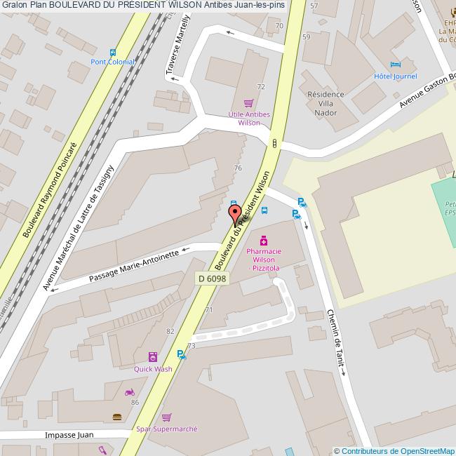 Boulevard du PRÉSIDENT WILSON Antibes Juanlespins