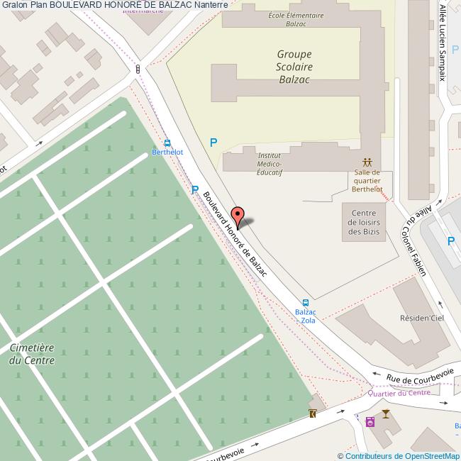 Boulevard HONORÉ DE BALZAC Nanterre