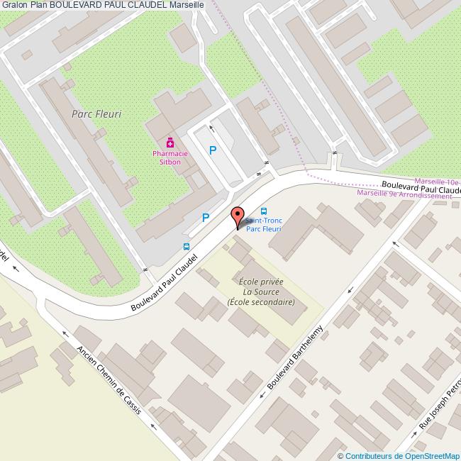 Boulevard PAUL CLAUDEL Marseille