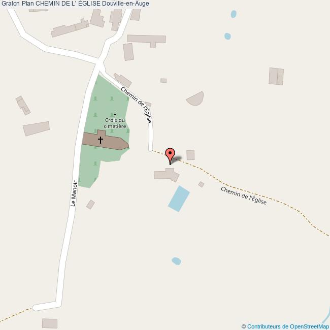 Chemin de l' ÉGLISE DouvilleenAuge