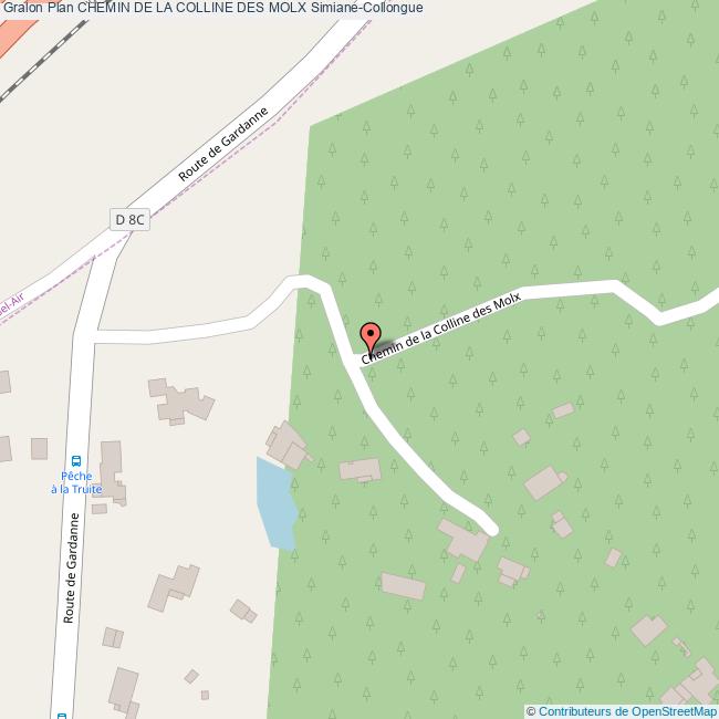 Chemin de la COLLINE DES MOLX SimianeCollongue