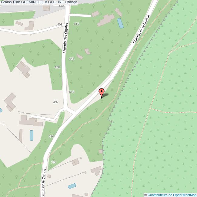 Chemin de la COLLINE Orange