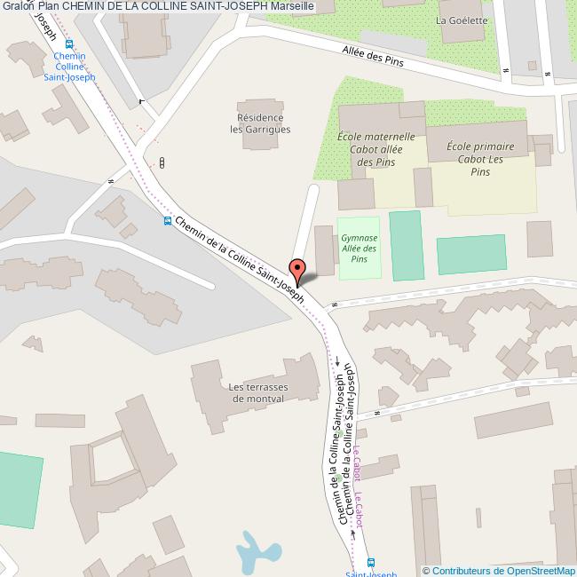 Chemin de la COLLINE SAINTJOSEPH Marseille