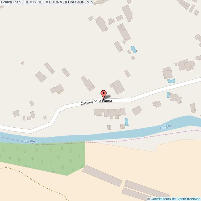 plan Chemin de la  LUONA
