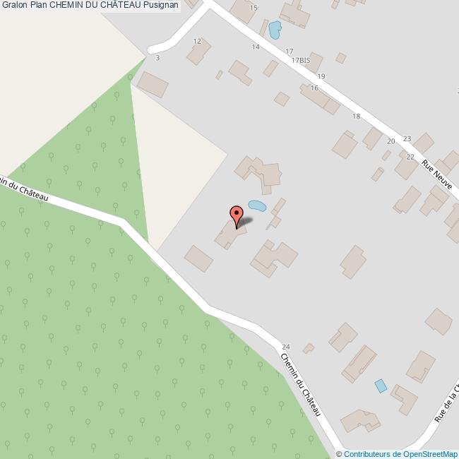 Chemin du CHÂTEAU Pusignan