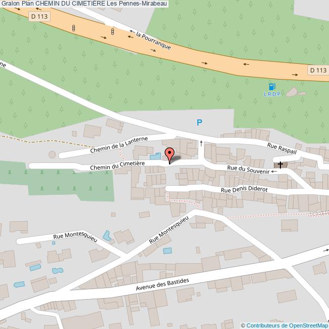 Chemin du CIMETIÈRE Les PennesMirabeau