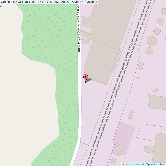 Chemin du PONT DES ANGLAIS À LA MOTTE Valence